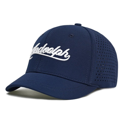 Mesh Short Brim Back Closed Baseball Cap Men