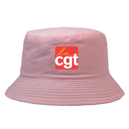 France CGT Reversible Bucket Hats Girl Boy Cotton Summer Hat Men Women