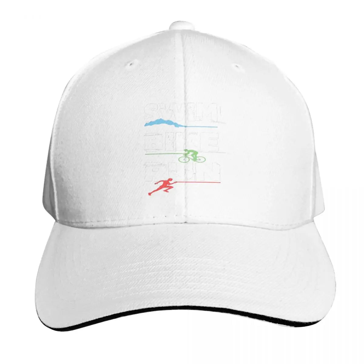 Triathlon Swim Bike Run Athlete Cap Fashion Casual Baseball Caps