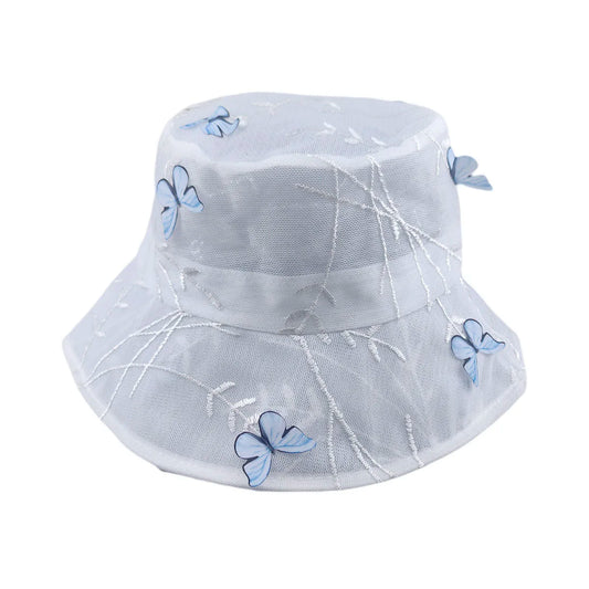 New Women Floral Personality Butterfly Bucket Hats