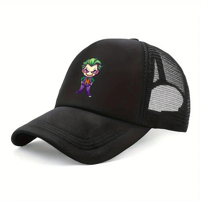 Joker-Themed Cartoon Baseball Cap