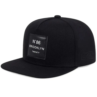 Unisex Brooklyn Print Label Embroidery Hip-hop Hats Adjustable Snapback Caps