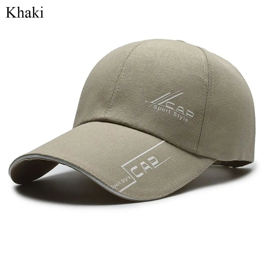 Fashion Adjustable Baseball Cap Long Brimmed Solid Color Sun Hat Versatile Men Women