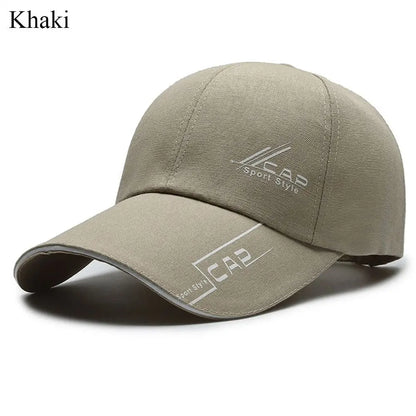 Fashion Adjustable Baseball Cap Long Brimmed Solid Color Sun Hat Versatile Men Women