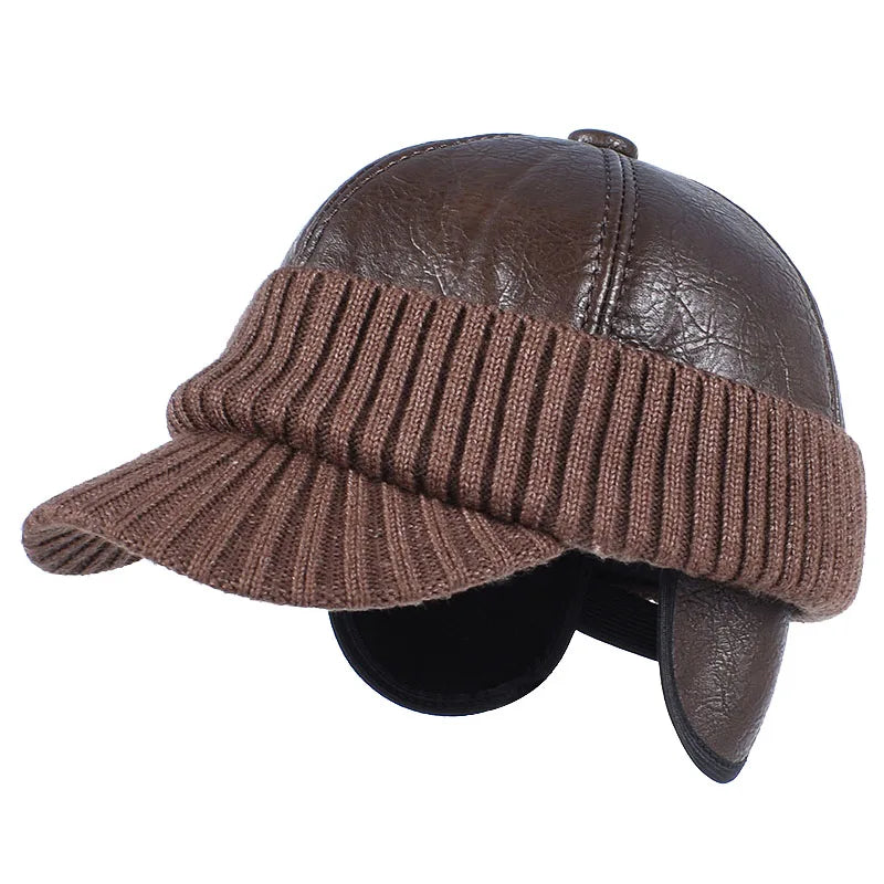 Winter Cap Man Russian Earflap Hat Autumn 2025 Ushanka