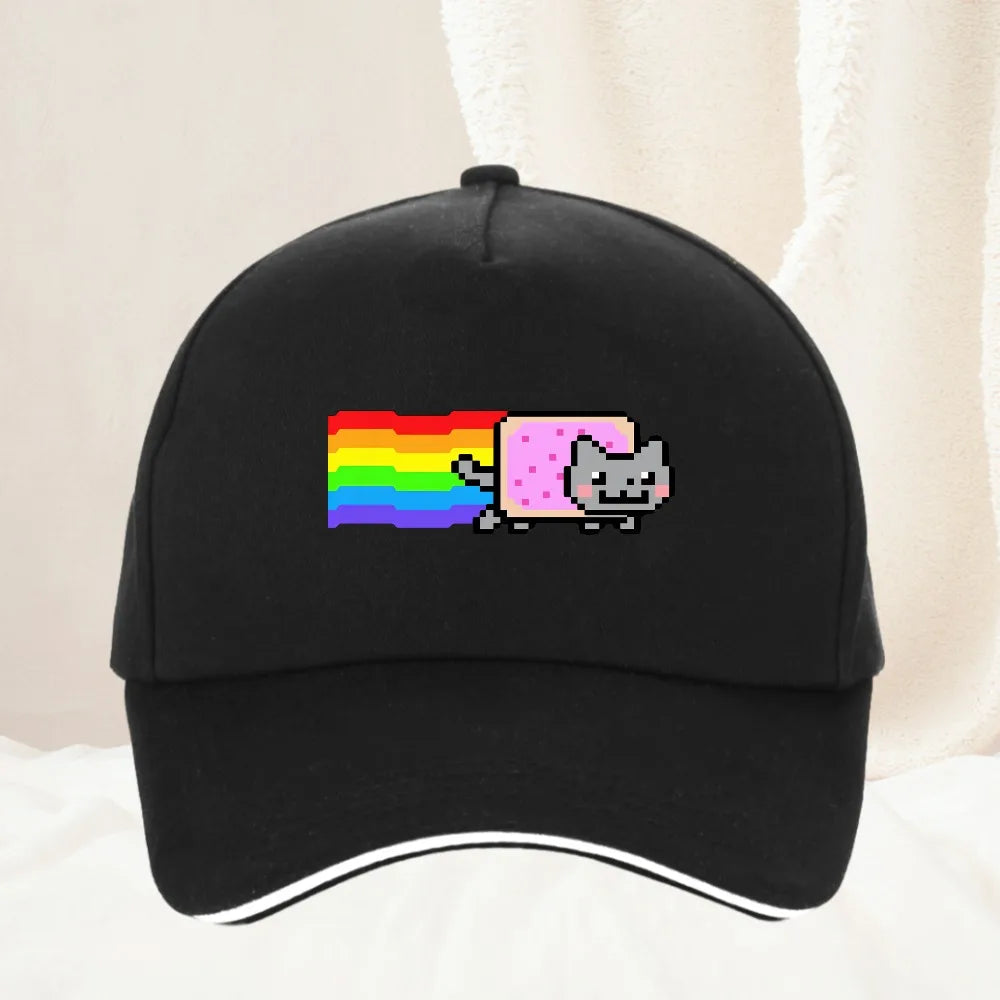 Nyan Cat Funny Meme Unisex Pattern Print Baseball Cap