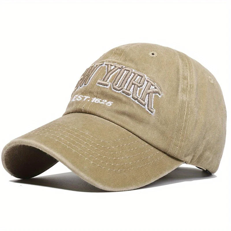 Embroidered Letter Baseball Cap For Men And Women