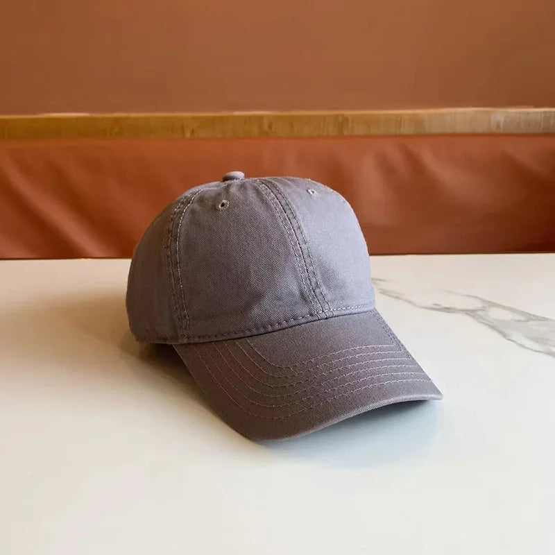 Simple Solid Color Cap Men And Women Casual Fashion Trend Baseball Cap