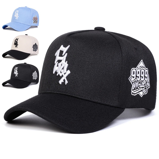 Unisex SOX 9999Letter Embroidery Baseball Caps