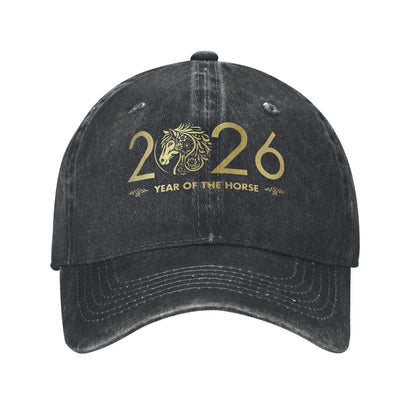 Year Of The Horse 2026 Chinese Lunar New Year Baseball Caps
