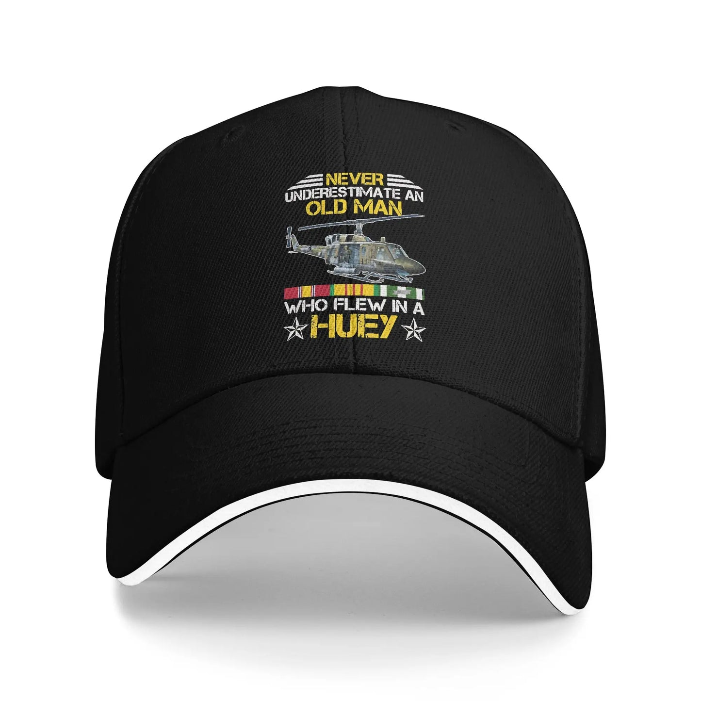 Vietnam Veteran Vet Uh1 Huey Helicopter Baseball Cap