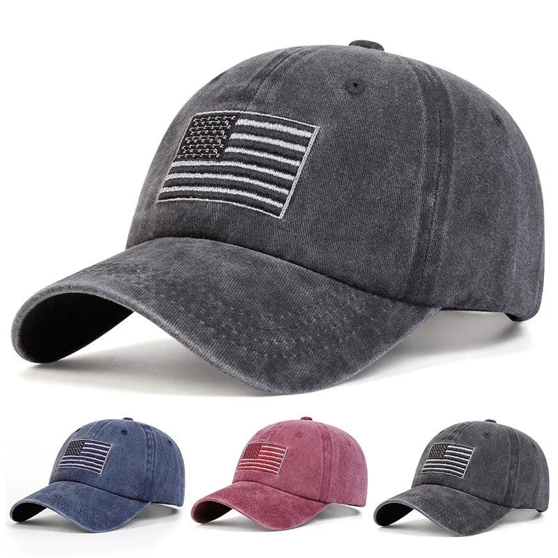 Washed Vintage Letter Baseball Cap Versatile For Men And Women