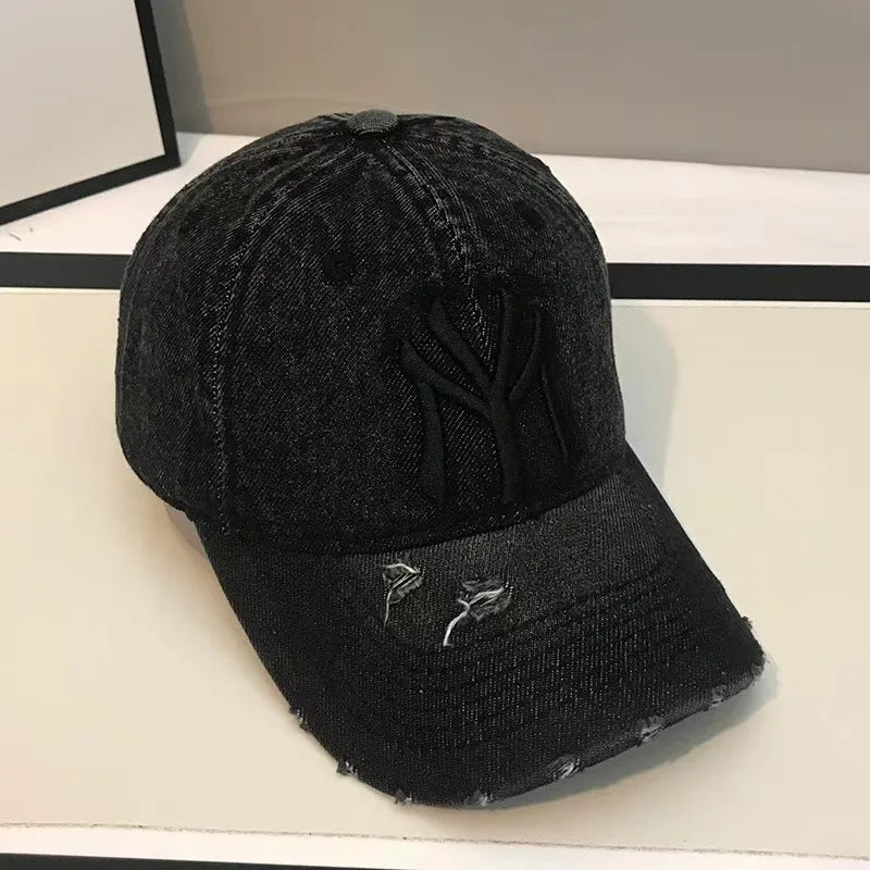 New Unisex Letter Embroidery Washed Cowboy Baseball Caps