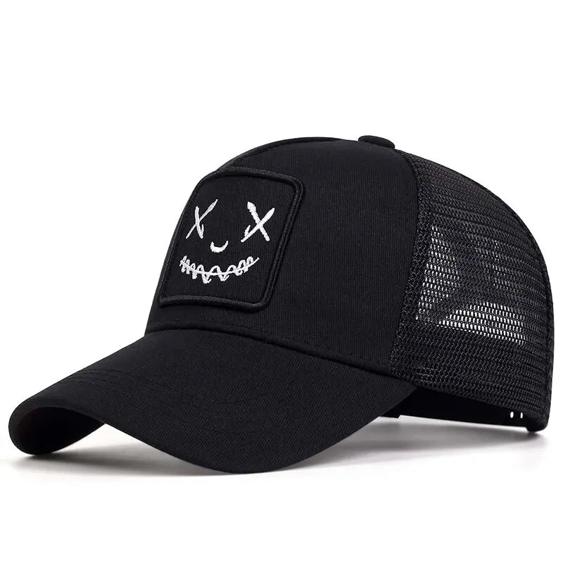 Unisex Ghost Face Embroidery Baseball Caps