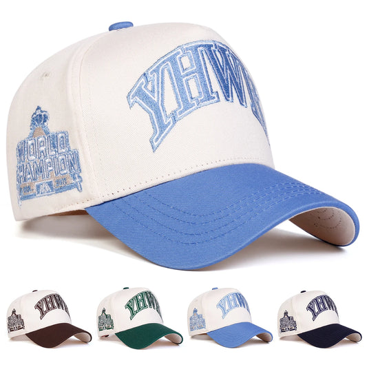 Unisex YHWH Letter Embroidery Baseball Caps Hip Hop Hat Sunscreen Hat