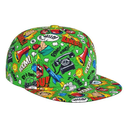 Colorful Graffiti Art Print Snapback Cap