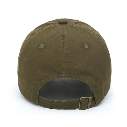 Fashion Classic Soft Top Embroidery Patch Washable Military Cadet Baseball Cap