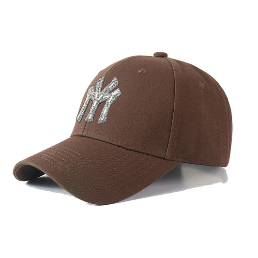 Summer Cotton Baseball Cap Retro Diamond Letters