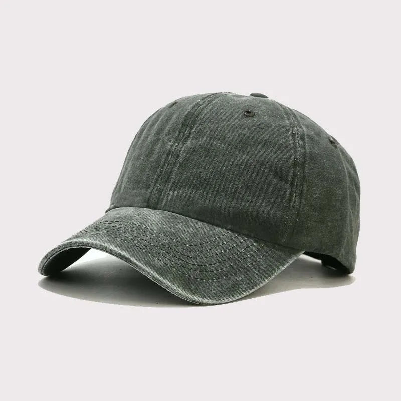 New Spring Summer Cap Washed Cotton Baseball Cap Men Women