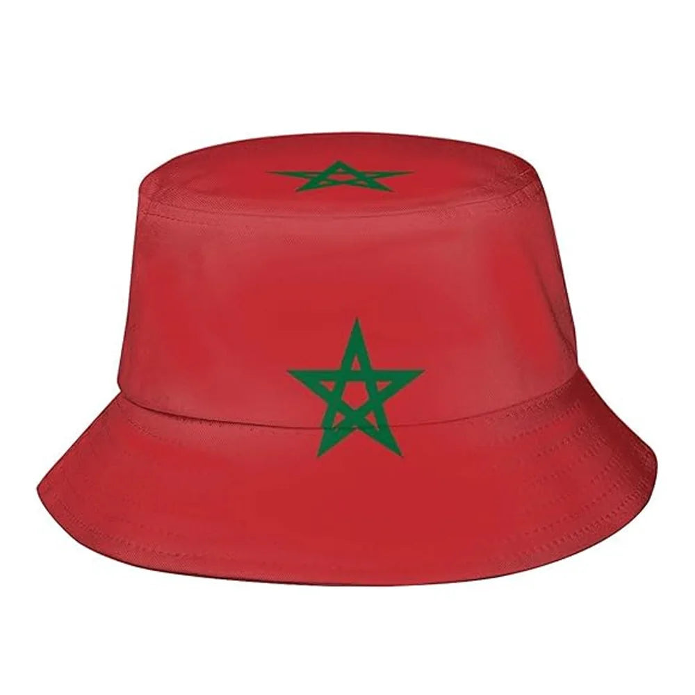 Flag Print Cheer Hat Bucket Hat