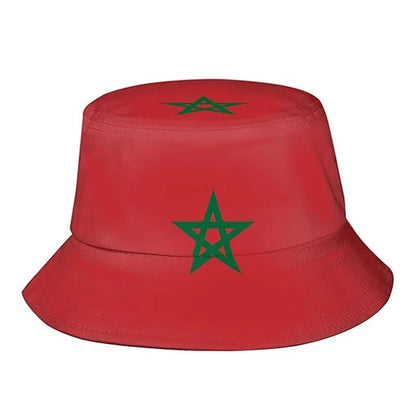 Flag Print Cheer Hat Bucket Hat