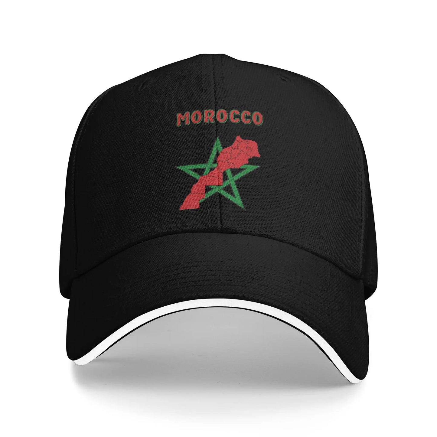 New Design Baseball Cap Morocco Heart Flag Morocco Of Arms Wear