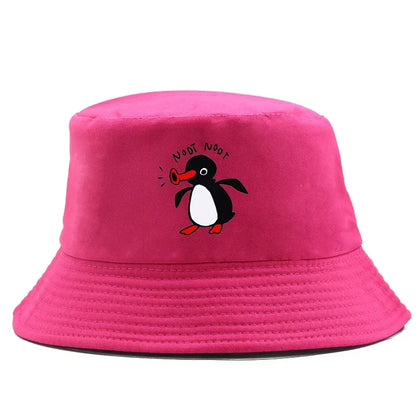 Summer Penguin Bucket Hat Reversible Bob
