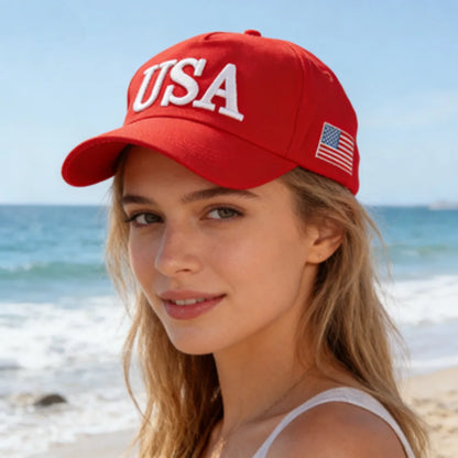 Fashion USA Letter Embroidered Baseball Cap