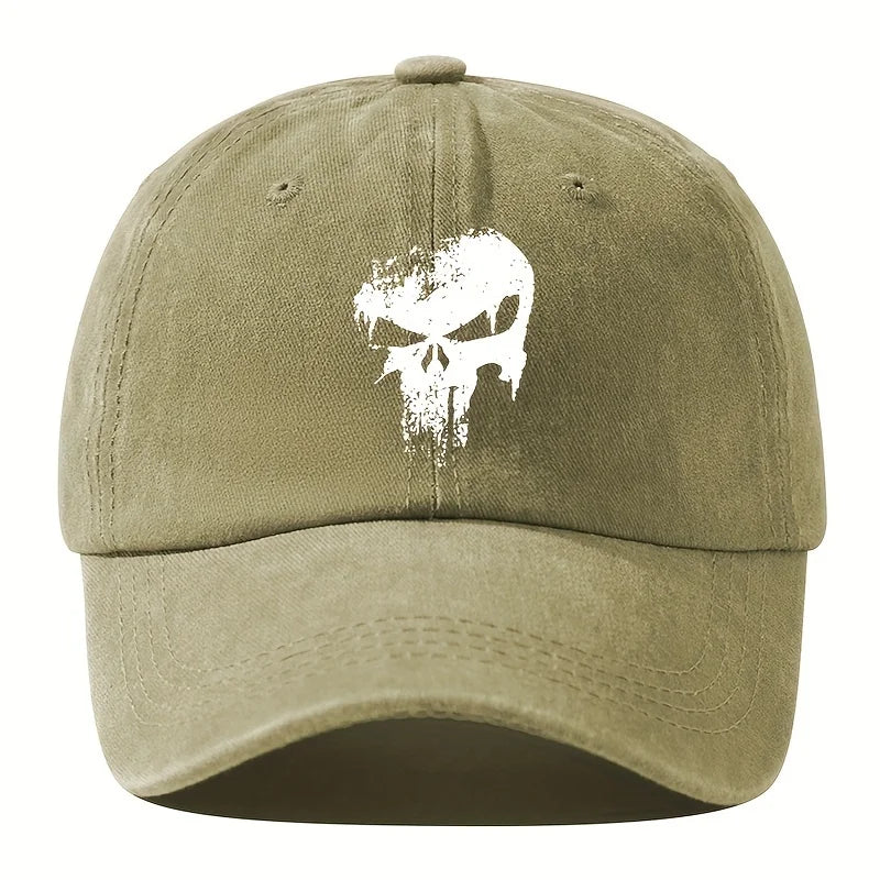 Printed Skull Baseball Hat