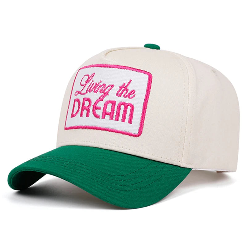 Fashionable Creative Baseball Hat Letter DREAM Embroidered Decorative Hat HipHop Hat