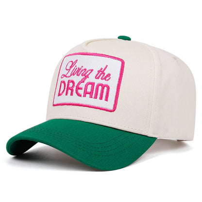 Fashionable Creative Baseball Hat Letter DREAM Embroidered Decorative Hat HipHop Hat