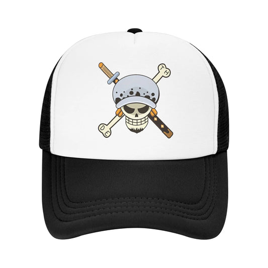 Trafalgar D Law One-Pieces Flag Mesh Baseball Cap