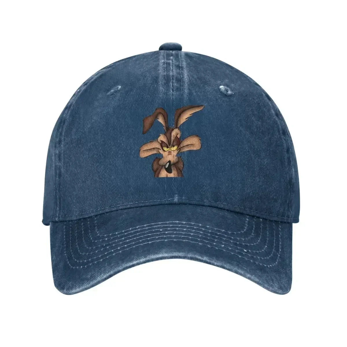 Unisex Wile E. Coyote Hats Classic Distressed Washed Cartoon Baseball Cap