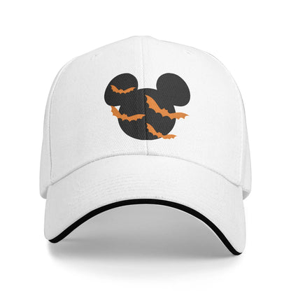 Goofy Checkered Baseball Cap Fashion Cartoon Mickey Mouse Sandwich Hats