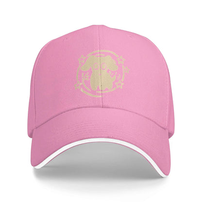 Happy Dog Mutt Puppy Pooch Under Starry Tail Comt Baseball Cap