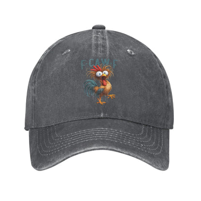 Classic F-Caw-F Funny Chicken Humor Baseball Cap