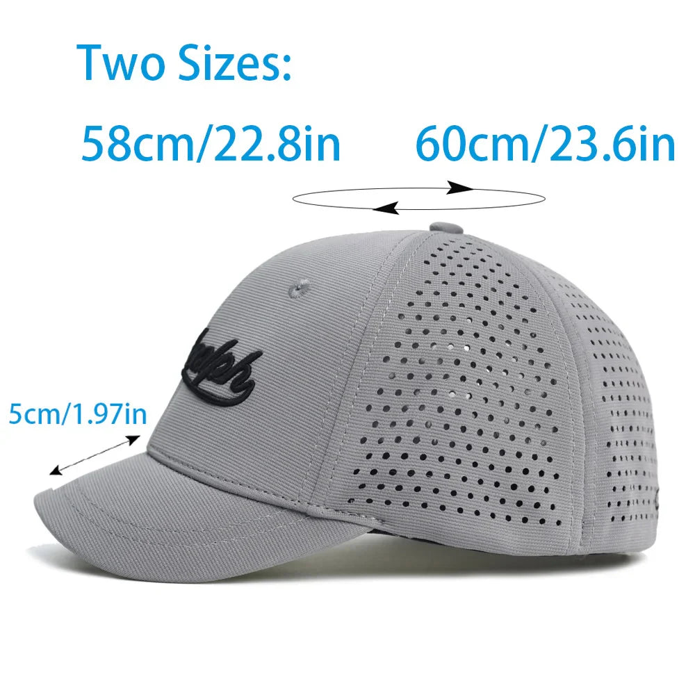 Mesh Short Brim Back Closed Baseball Cap