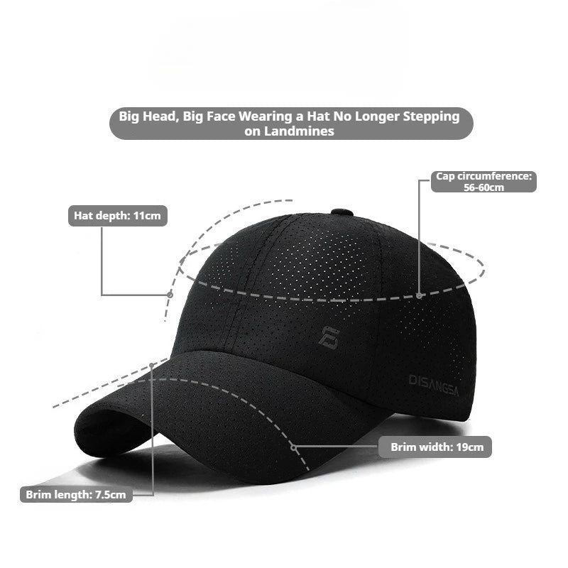 Original Design Running Cap Thin Quick Drying Breathable Duck Tongue Baseball Cap
