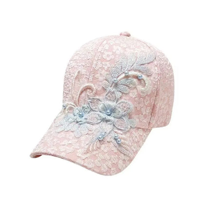Spring And Summer Lace Appliqué Baseball Cap