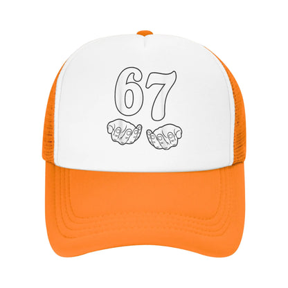 Six Seven 6 7 Funny 67 Gen Alpha Slang 6-7 Meme Baseball Cap