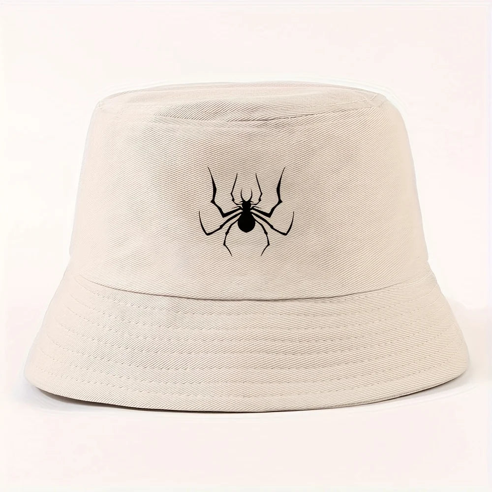 Spider Silhouette Unisex Packable Outdoor Fisherman Hat Bucket Hat