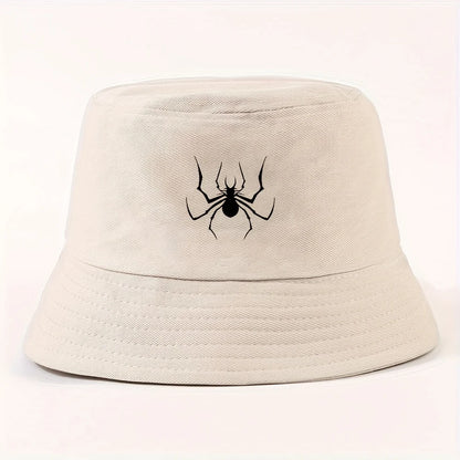 Spider Silhouette Unisex Packable Outdoor Fisherman Hat Bucket Hat