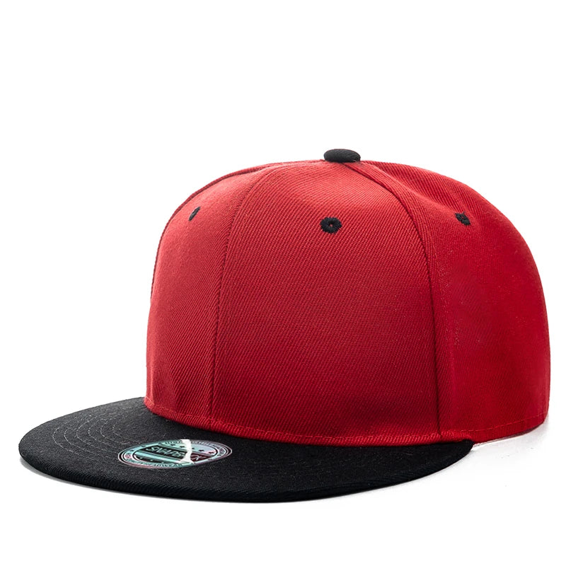 Unisex Cap Plain Snapback Hat High Quality Adult Hip Hop