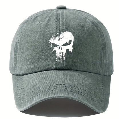Printed Skull Baseball Hat
