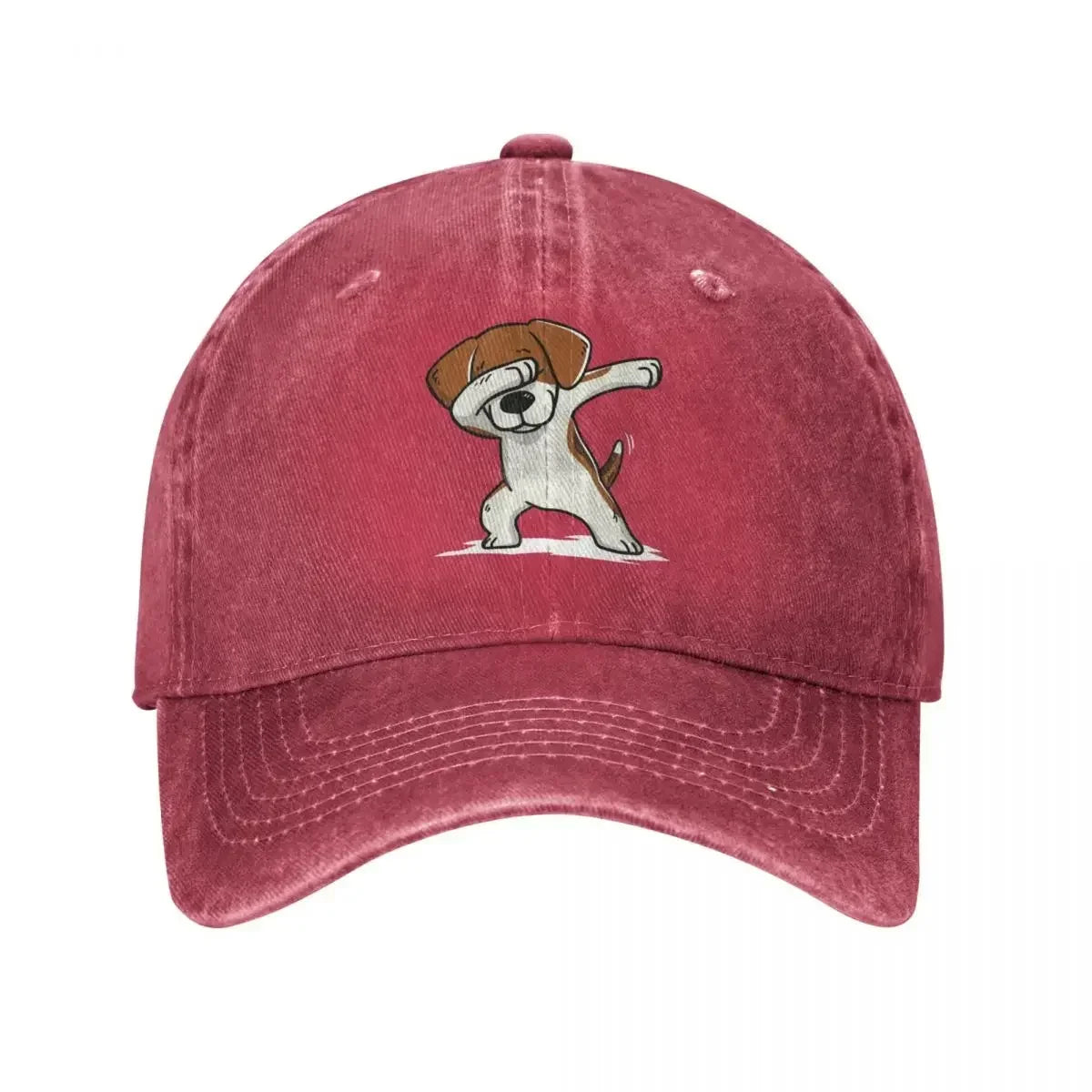 Dabbing Beagle Vintage Washed Baseball Cap