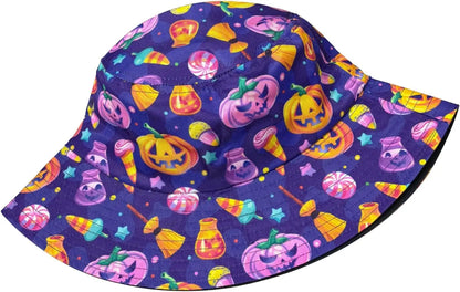 Cartoon Pumpkin Halloween Bucket Hat Pumpkin Hat Cap