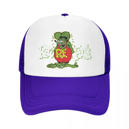 Custom Fashion Unisex Anime Cartoon Rat Fink Baseball Cap