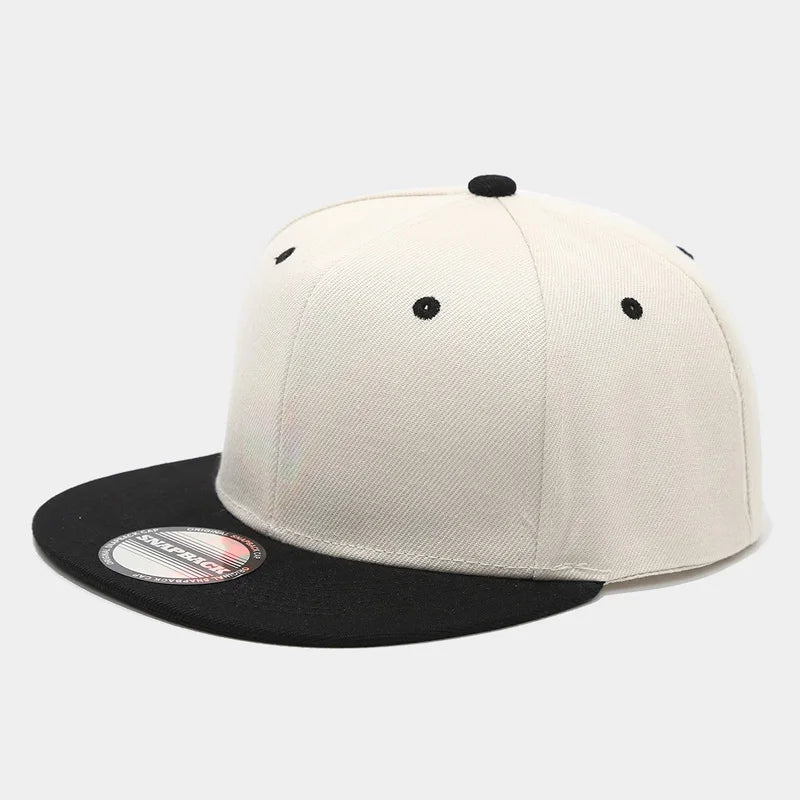Two-Color Block Hip-Hop Cap Snapback Cap For Men And Women