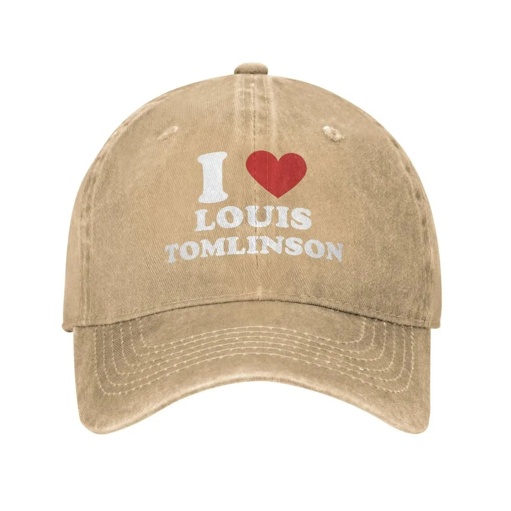 I Love Louis Tomlinsons Casual Baseball Cap For Men