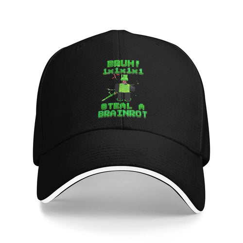 Bruh Secret 1x1x1x1 Funny Steal a Brainrot Baseball Caps